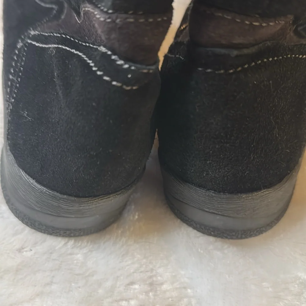 Women's Blondo Sport Black Calf Aqua Protect Zip Up Winter Boots Sz. 9 1/2